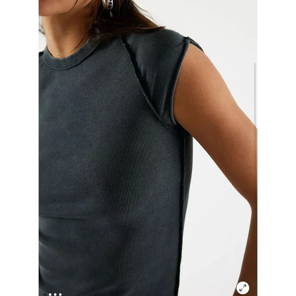 Free People X We the Free Ever Had Black tee Shirt Womens S NEW